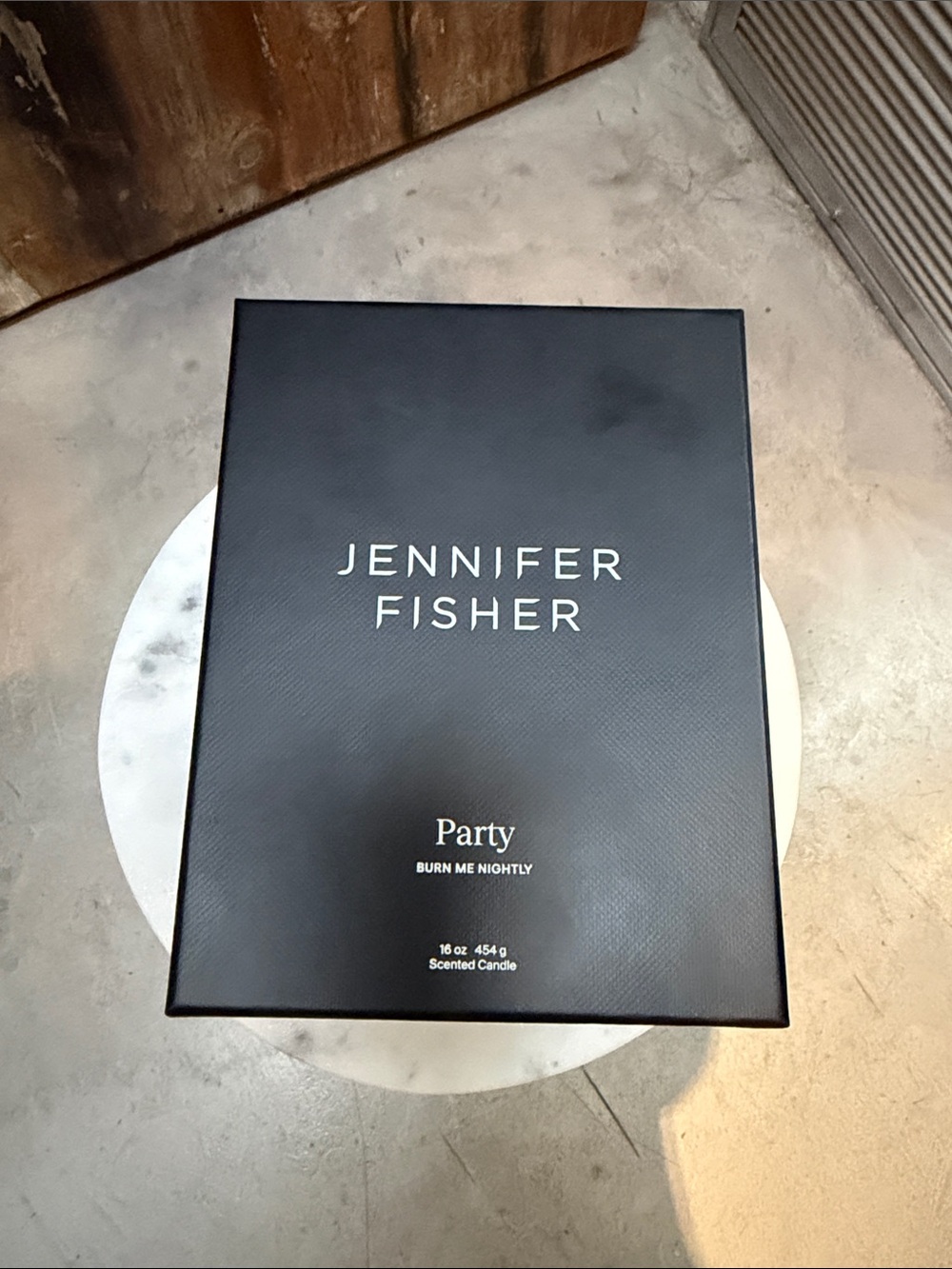 Jennifer Fisher Black 'Party' Scented Candle Box